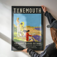 Vintage Railway Style Tynemouth Tourist Poster Print