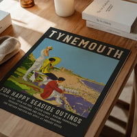 Vintage Railway Style Tynemouth Tourist Poster Print