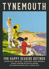 Vintage Railway Style Tynemouth Tourist Poster Print