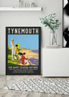 Vintage Railway Style Tynemouth Tourist Poster Print
