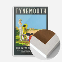 Vintage Railway Style Tynemouth Tourist Poster Print