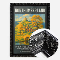 Vintage Railway Style Northumberland Tourist Poster Print