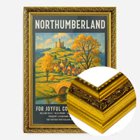 Vintage Railway Style Northumberland Tourist Poster Print