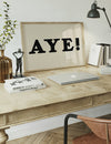 Aye Typography Poster Print