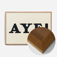 Aye Typography Poster Print