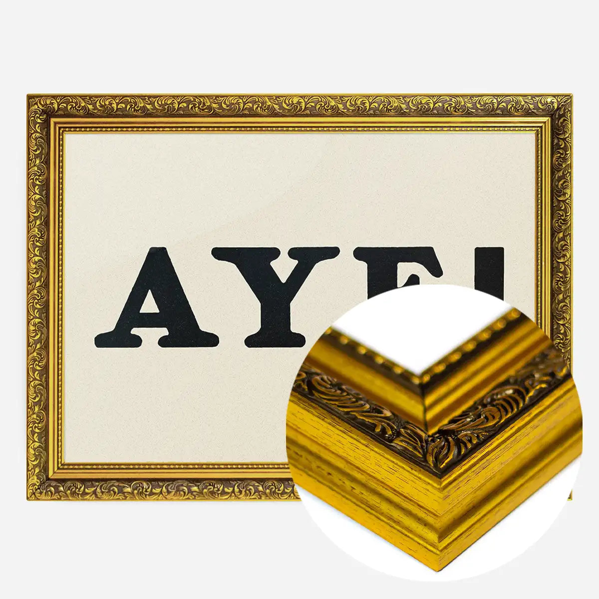 Aye Typography Poster Print