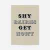 Shy Bairns Quote Print Black And White