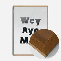 Wey Aye Man Black and White Print