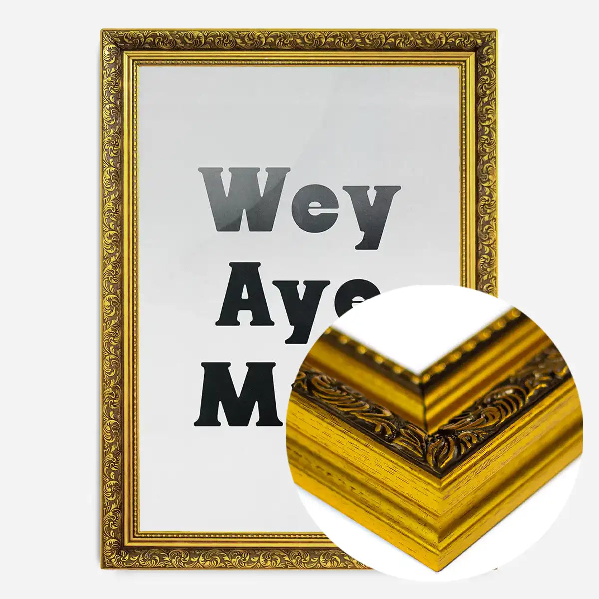 Wey Aye Man Black and White Print