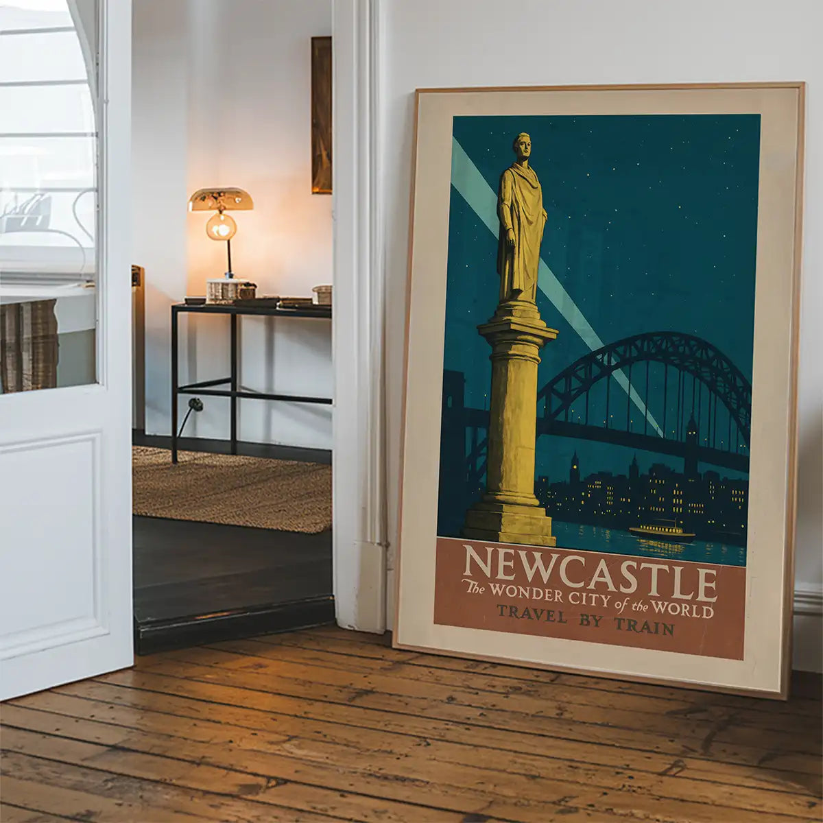 Newcastle Wonder City Monument Tourist Poster Print