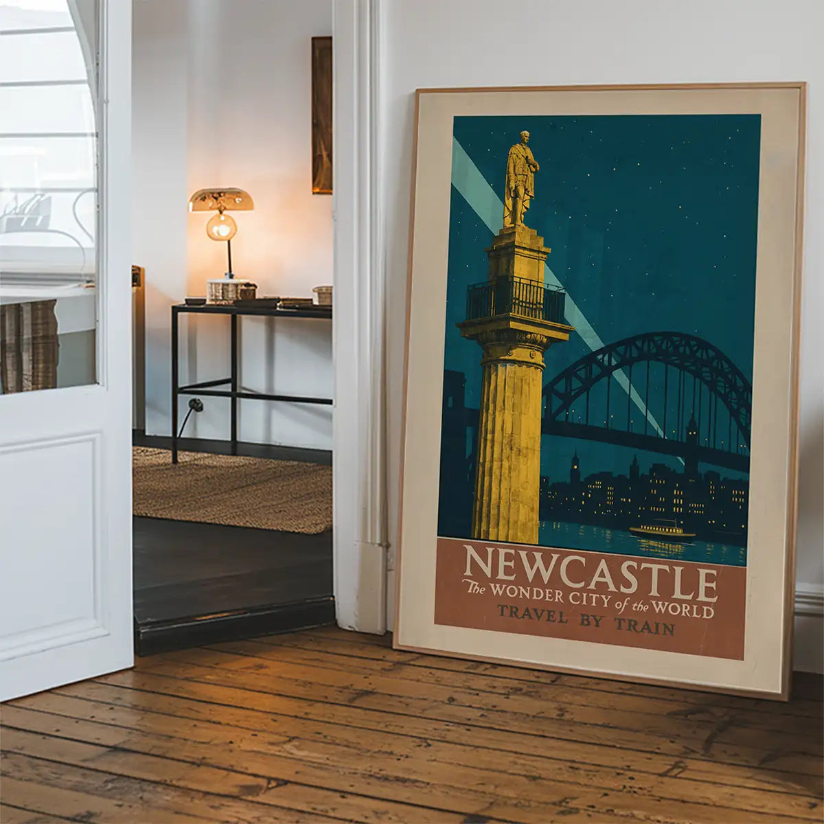 Newcastle Wonder City Monument Tourist Poster Print