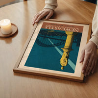 Newcastle Wonder City Monument Tourist Poster Print