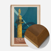 Newcastle Wonder City Monument Tourist Poster Print
