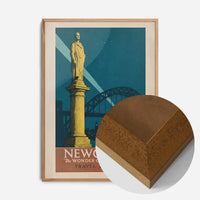 Newcastle Wonder City Monument Tourist Poster Print