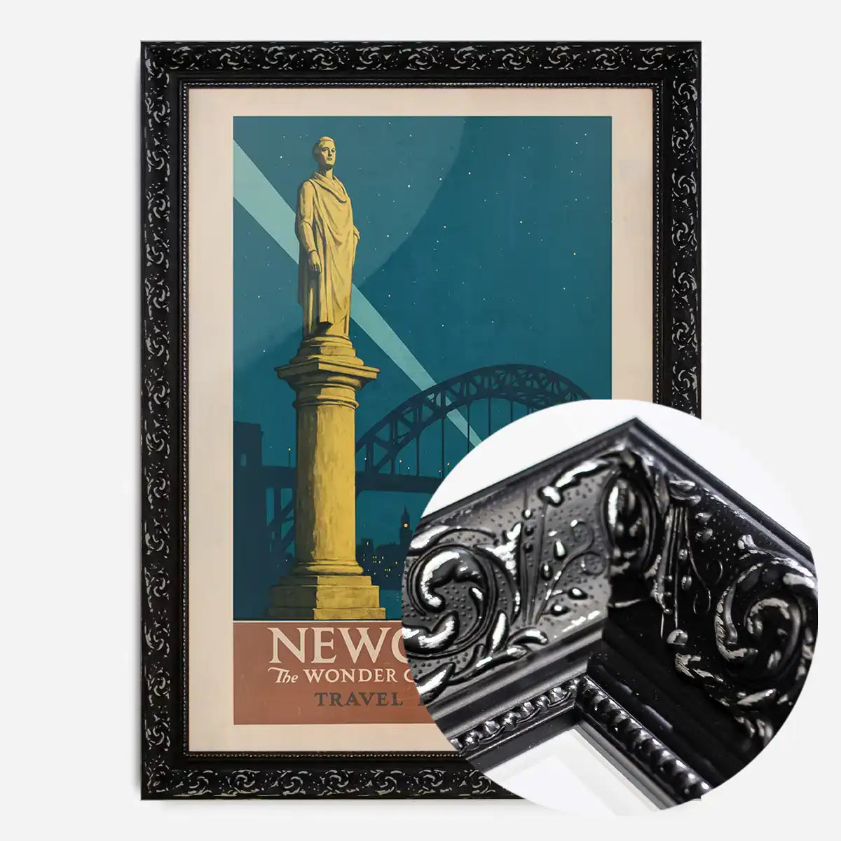 Newcastle Wonder City Monument Tourist Poster Print