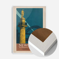 Newcastle Wonder City Monument Tourist Poster Print