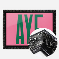 Aye Pink Typography Poster Print