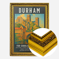 Vintage Railway Style Durham Tourist Poster Print