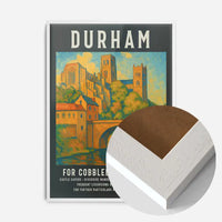 Vintage Railway Style Durham Tourist Poster Print