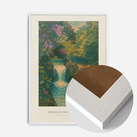 Newcastle Jesmond Dene Tourist Style Poster Print