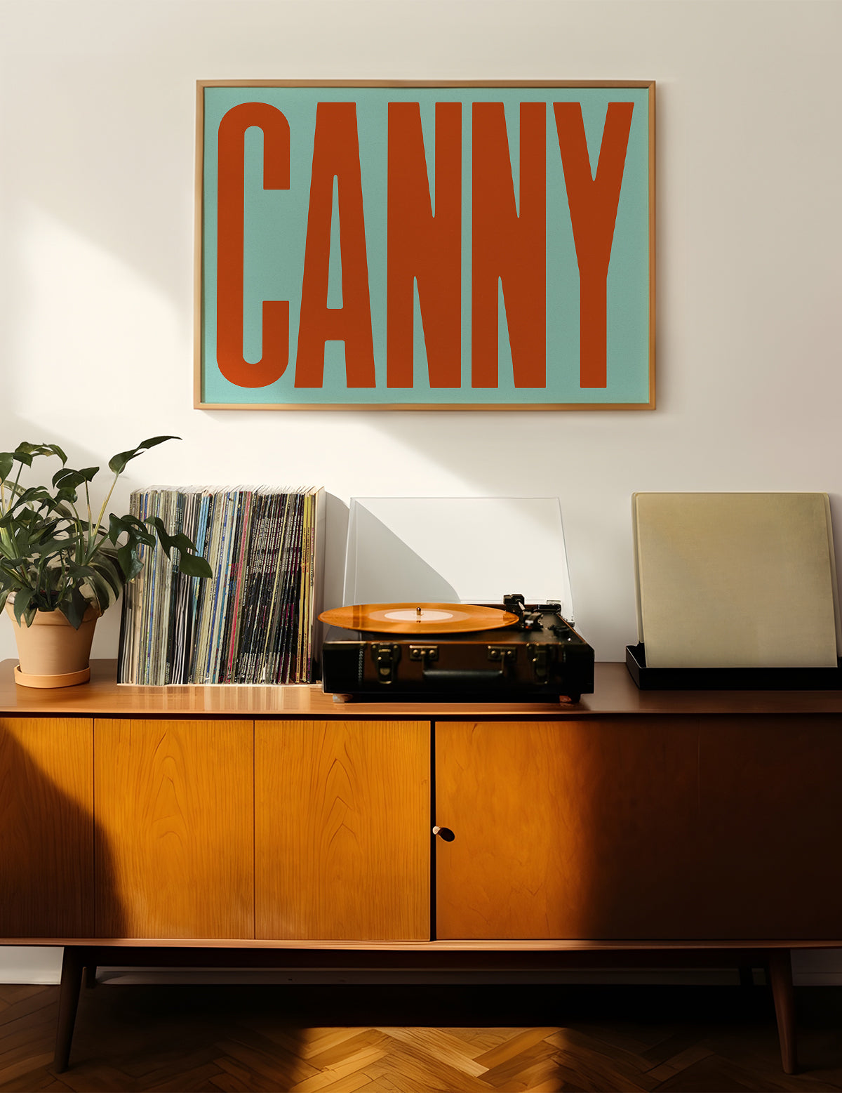 Canny Typography Quote Print - Orange