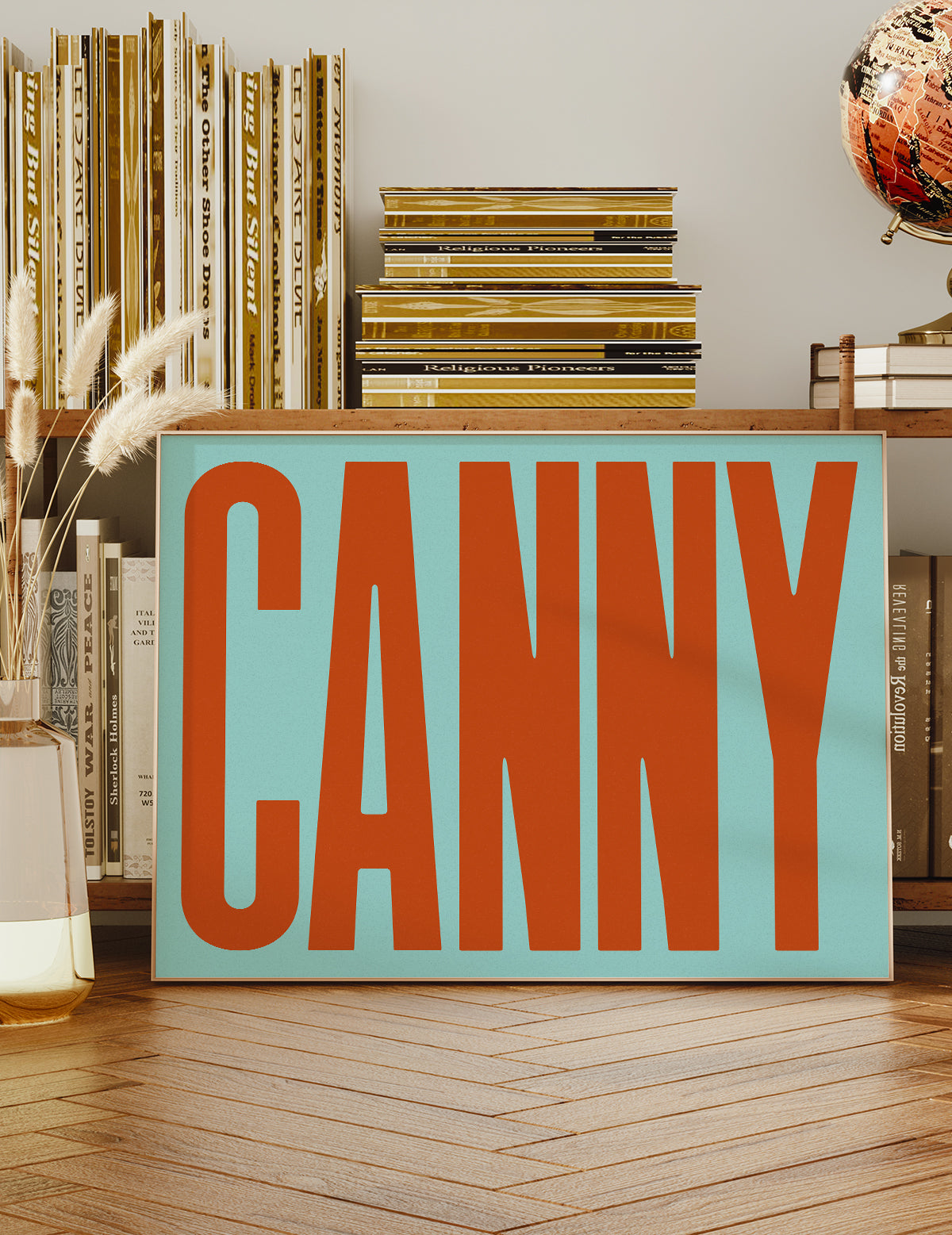Canny Typography Quote Print - Orange