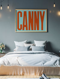 Canny Typography Quote Print - Orange