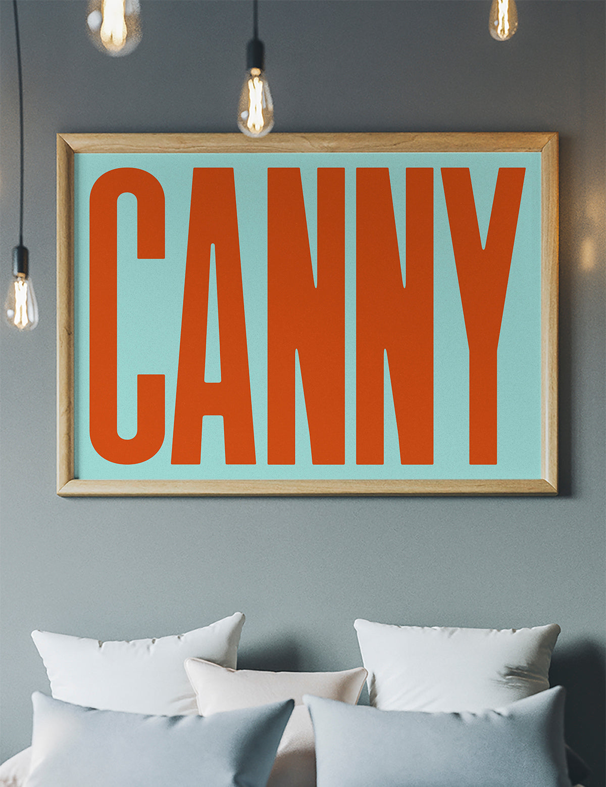 Canny Typography Quote Print - Orange