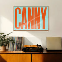Canny Typography Quote Print - Orange
