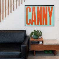 Canny Typography Quote Print - Orange