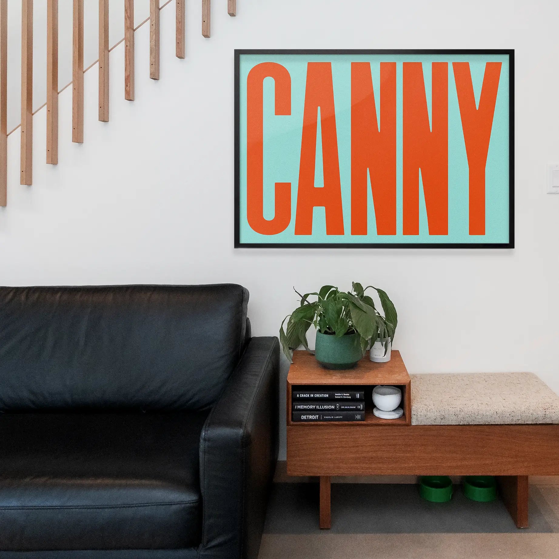 Canny Typography Quote Print - Orange