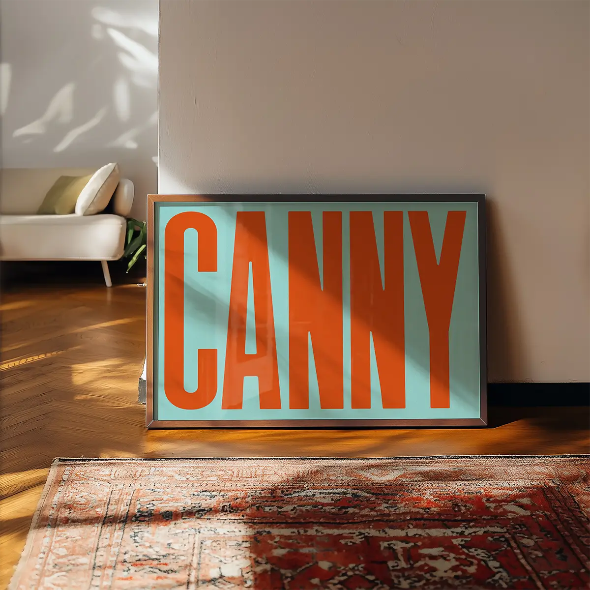 Canny Typography Quote Print - Orange