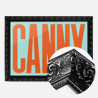 Canny Typography Quote Print - Orange