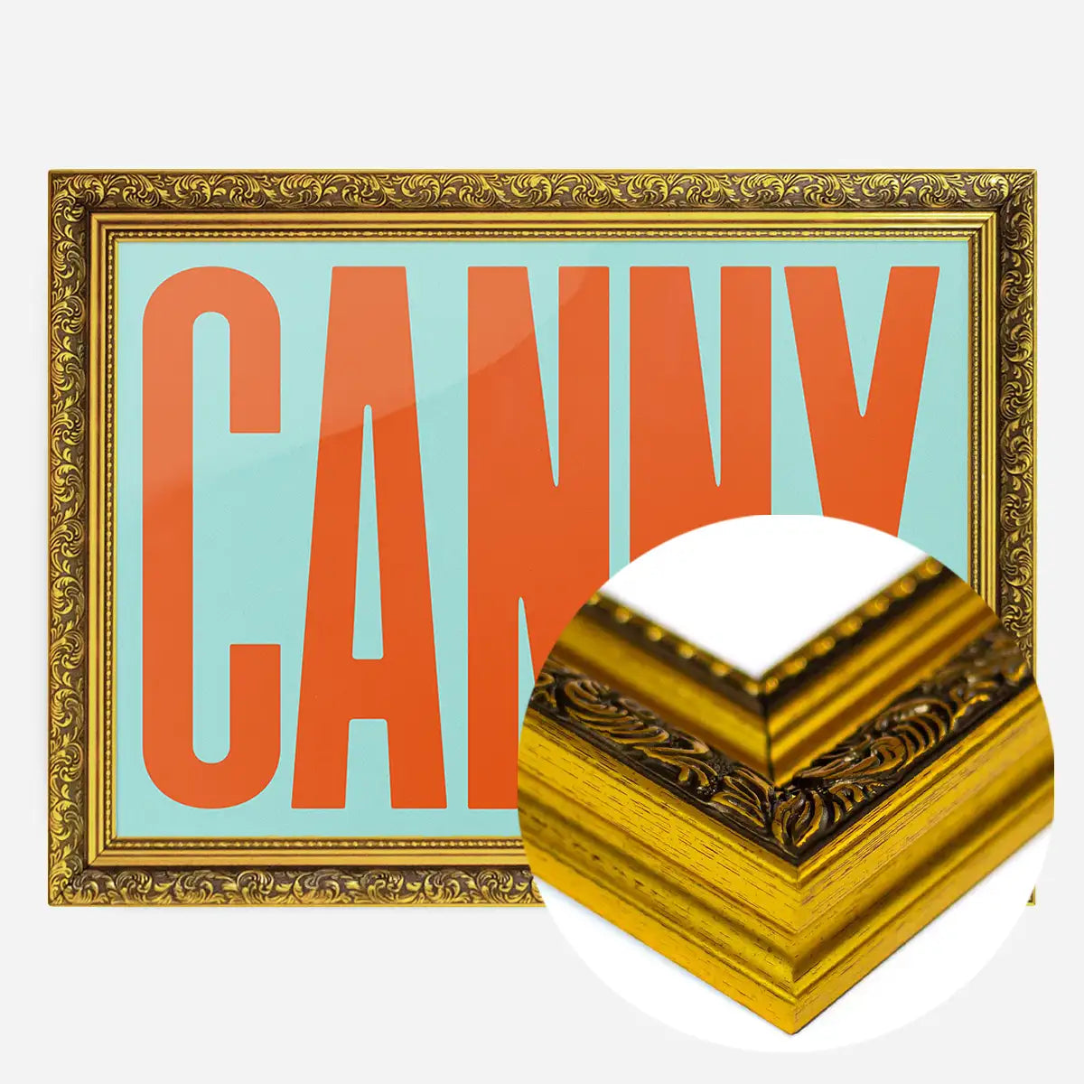 Canny Typography Quote Print - Orange