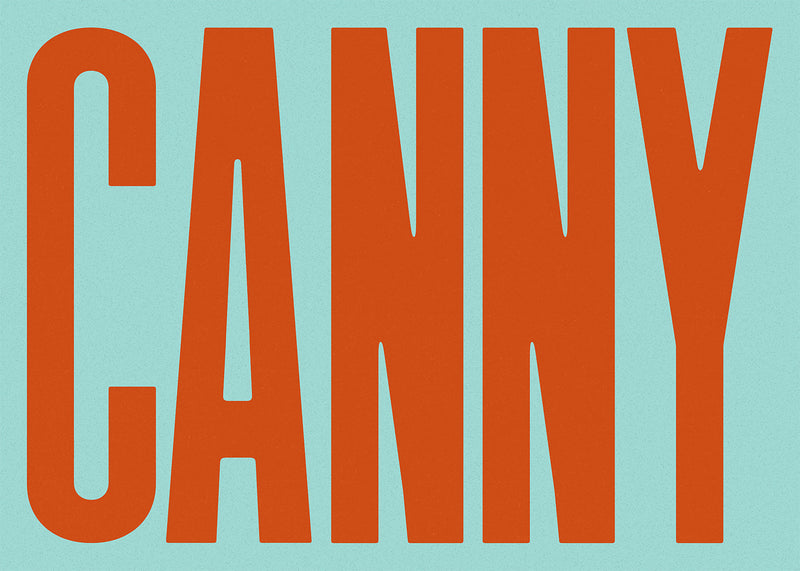 Canny Typography Quote Print - Orange