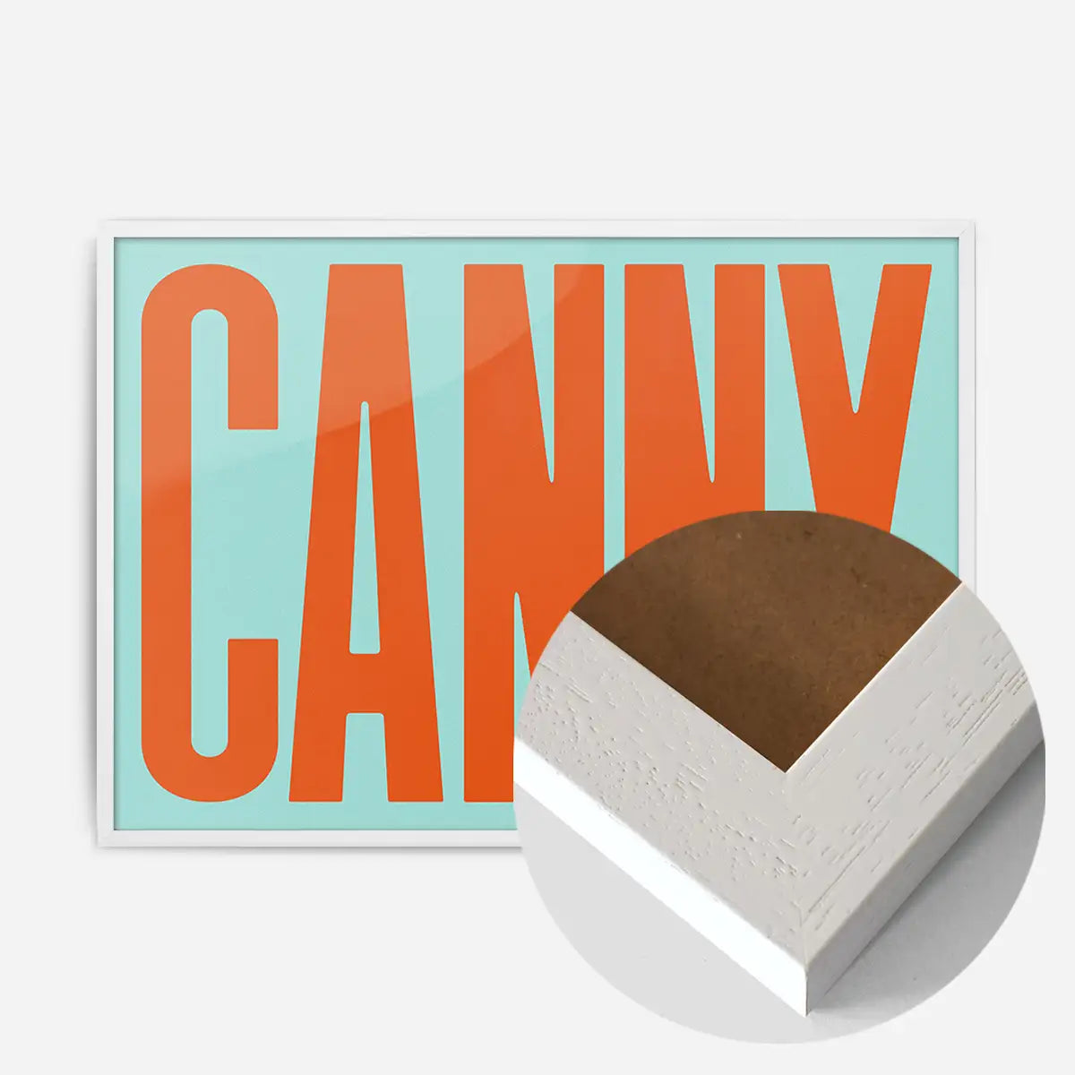 Canny Typography Quote Print - Orange