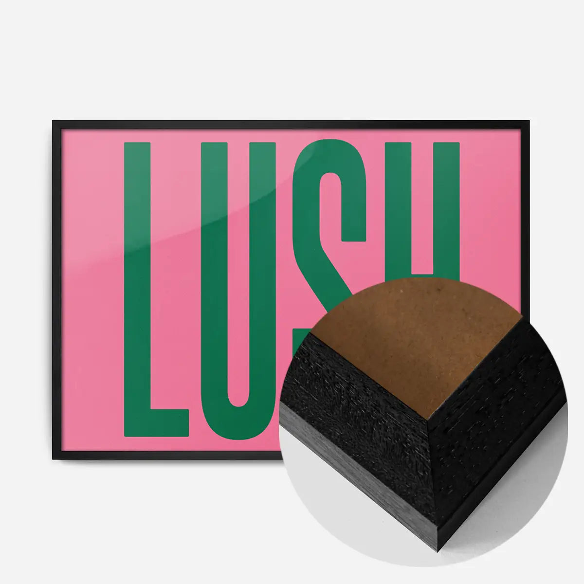 Lush Typography Newcastle Poster Print