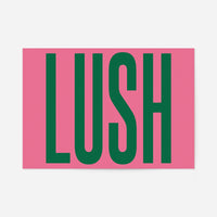 Lush Typography Newcastle Poster Print