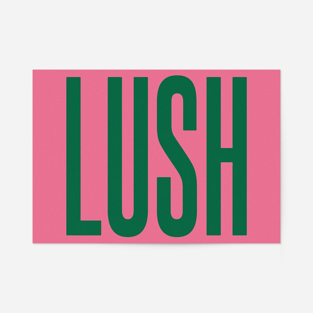 Lush Typography Newcastle Poster Print
