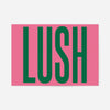 Lush Typography Newcastle Poster Print