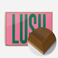 Lush Typography Newcastle Poster Print