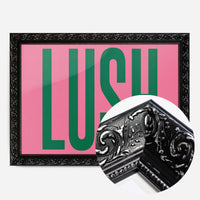 Lush Typography Newcastle Poster Print
