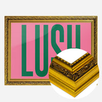 Lush Typography Newcastle Poster Print