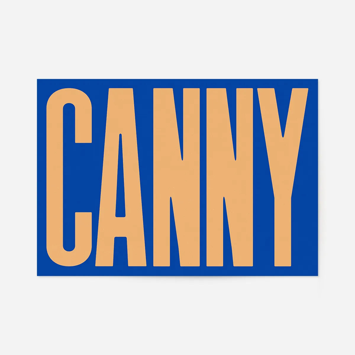 Canny Typography Quote Print - Peach