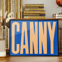 Canny Typography Quote Print - Peach