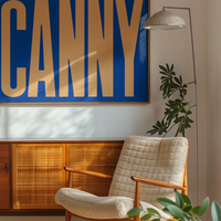 Canny Typography Quote Print - Peach