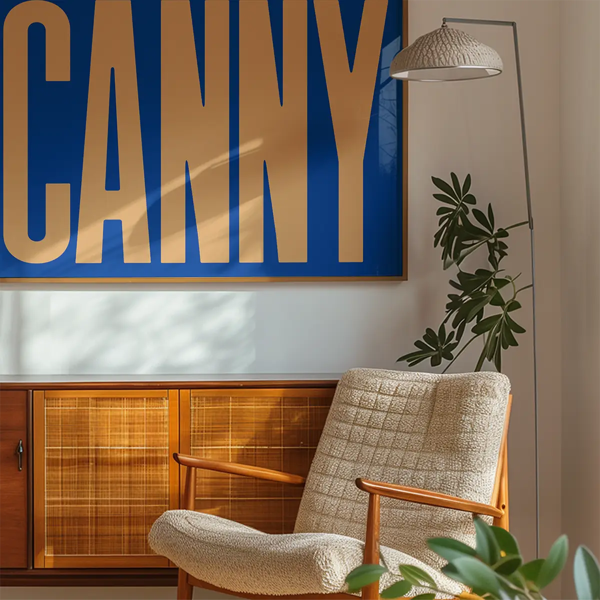 Canny Typography Quote Print - Peach