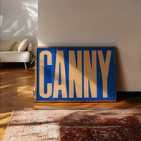 Canny Typography Quote Print - Peach