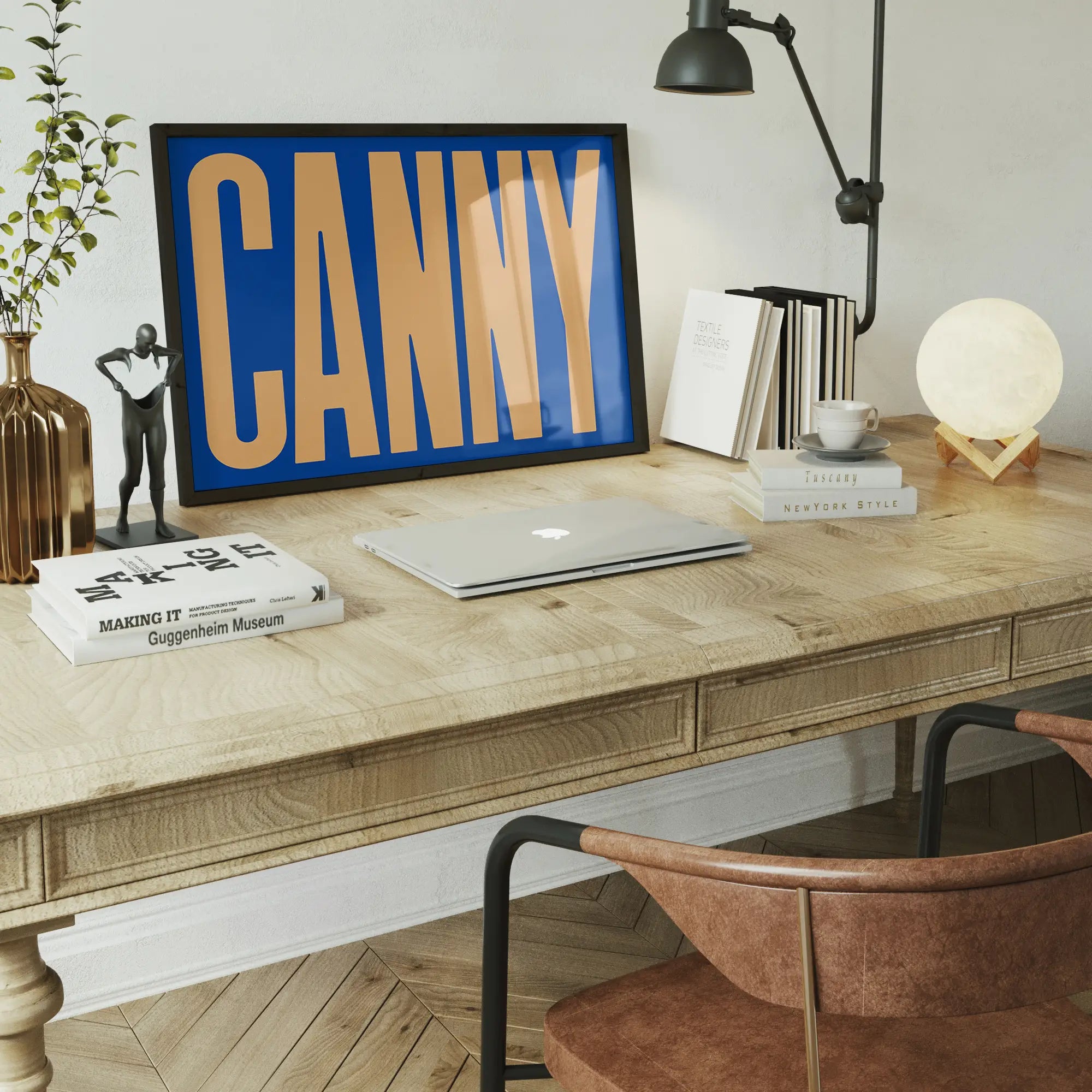 Canny Typography Quote Print - Peach