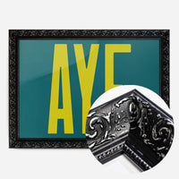 Aye Typography Quote Print - Lime Green